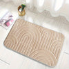 Tapis de bain antidérapant géométrique – Confortable et élégant pour votre salle de bain