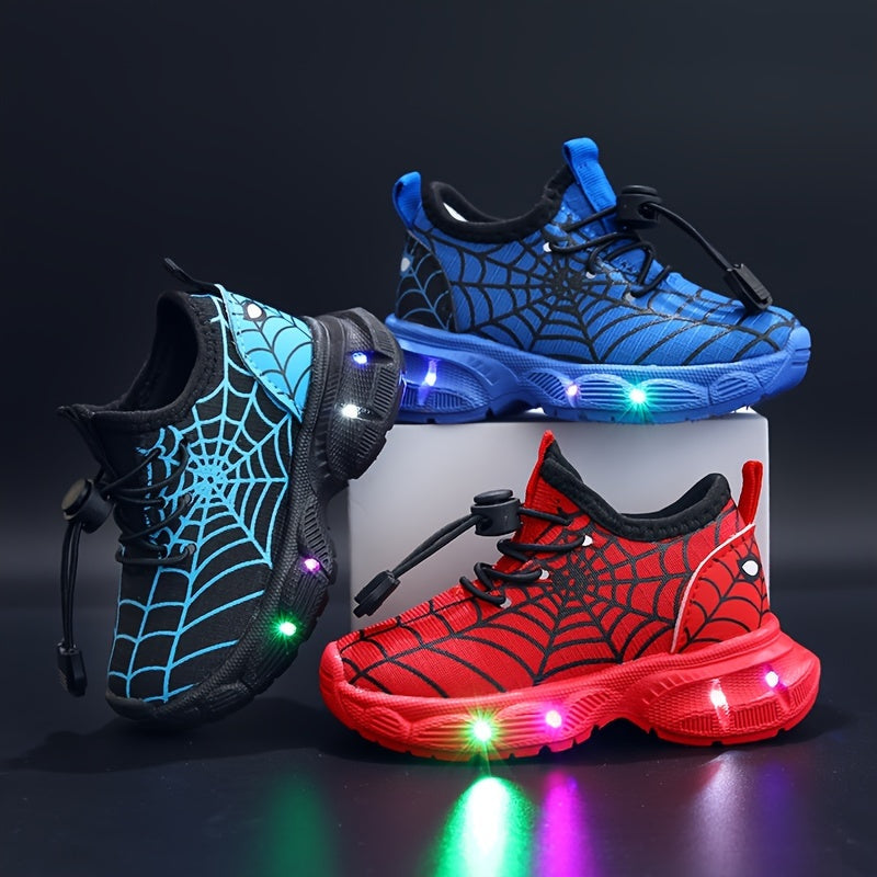 Baskets LED SpinnenWeb - Aventures Éclatantes pour Enfants
