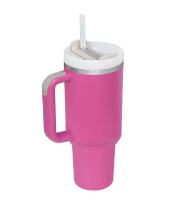 Tasse isolante avec poignée et paille - ChillMate