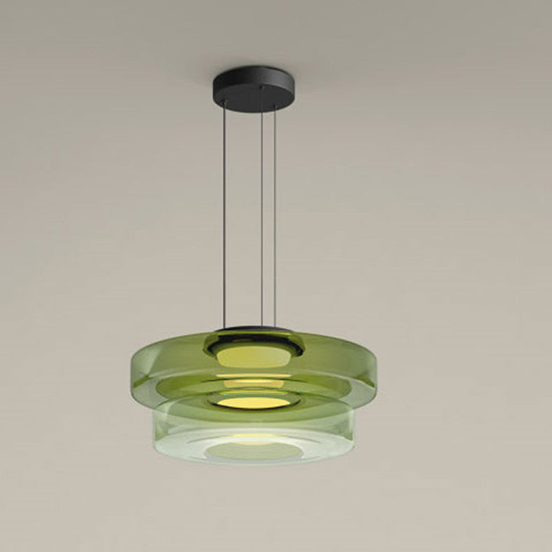 Suspension en Verre de Style Bauhaus pour Îlot de Cuisine et Salle à Manger