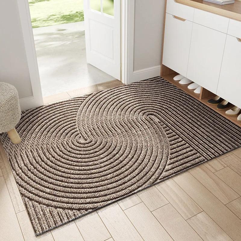 Tapis Nordica - Tapis de Porte PVC Moderne avec Antidérapant & Élimination de Sable