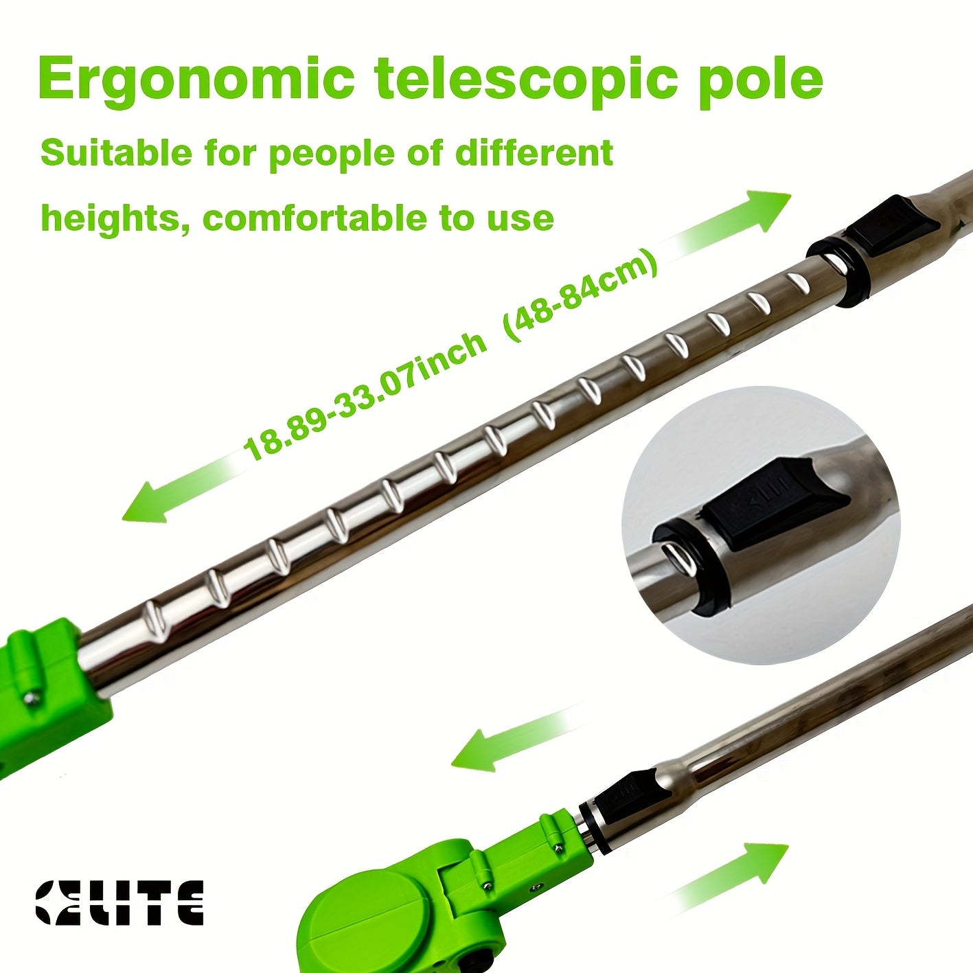Tondeuse à gazon électrique sans fil portable en lithium – Réglable et rechargeable
