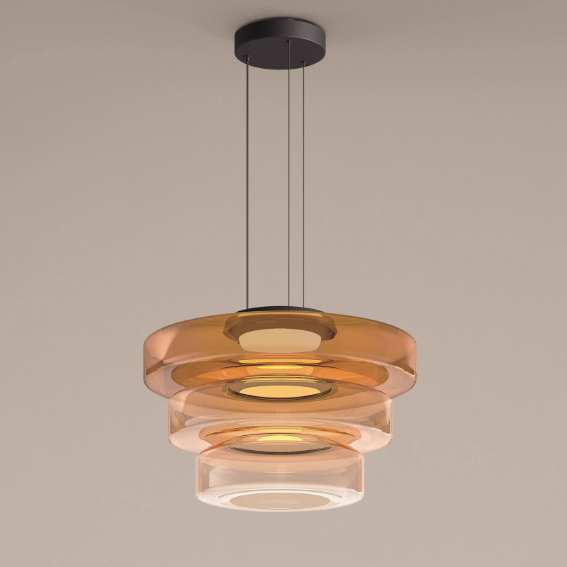 Suspension en Verre de Style Bauhaus pour Îlot de Cuisine et Salle à Manger