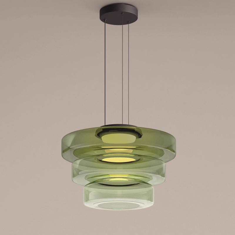 Suspension en Verre de Style Bauhaus pour Îlot de Cuisine et Salle à Manger