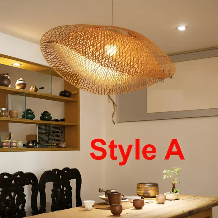 Suspension en rotin tendance - NatureGlow