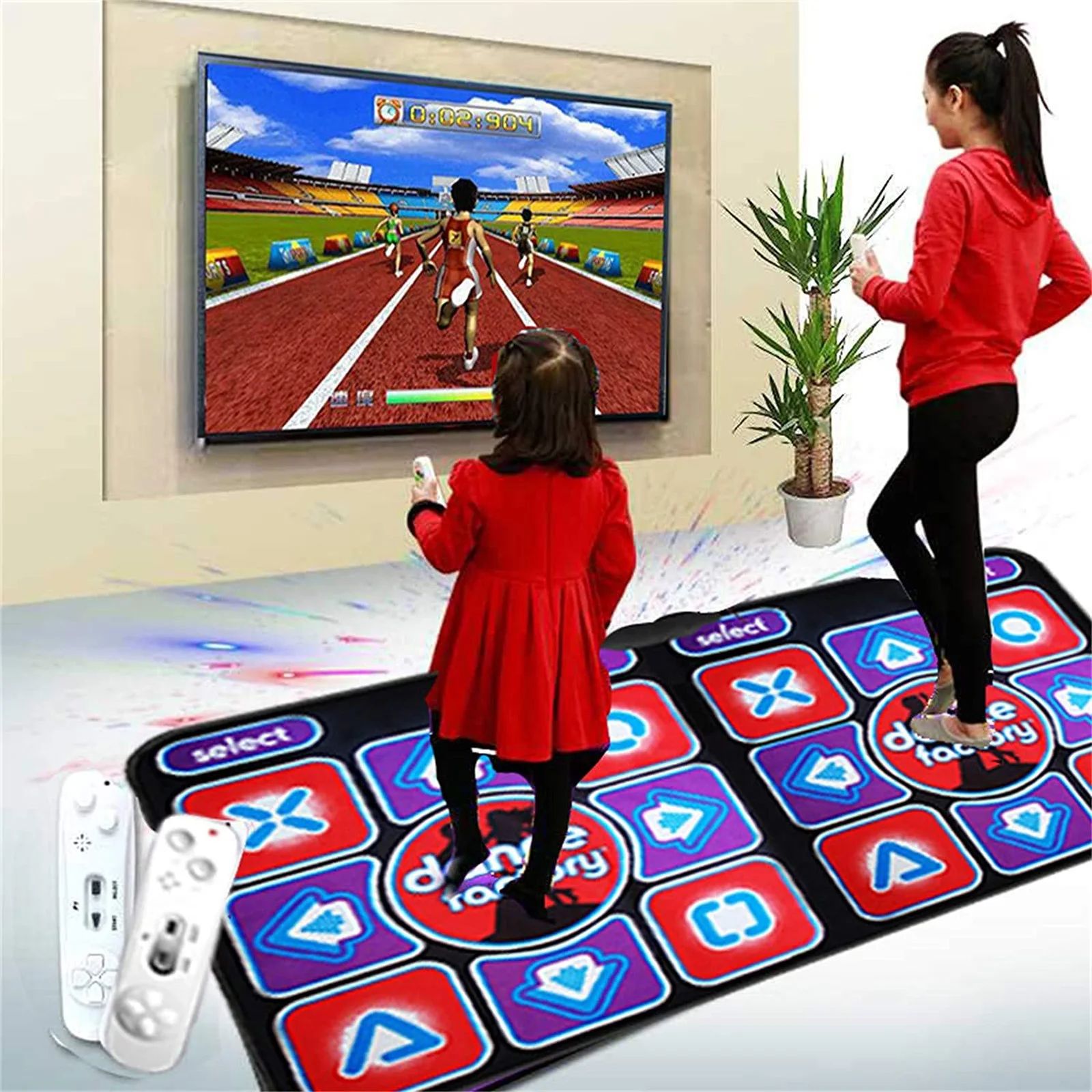 Tapis de danse double avec télécommande – RhythmFlex