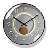 Zynir | Horloge Murale Design Élégante | Mécanisme Quartz Silencieux | Luxe et Moderne | Plastique & Verre | Sans Tic-Tac | Pile Non Incluse | Parfaite pour Salon, Chambre, Bureau