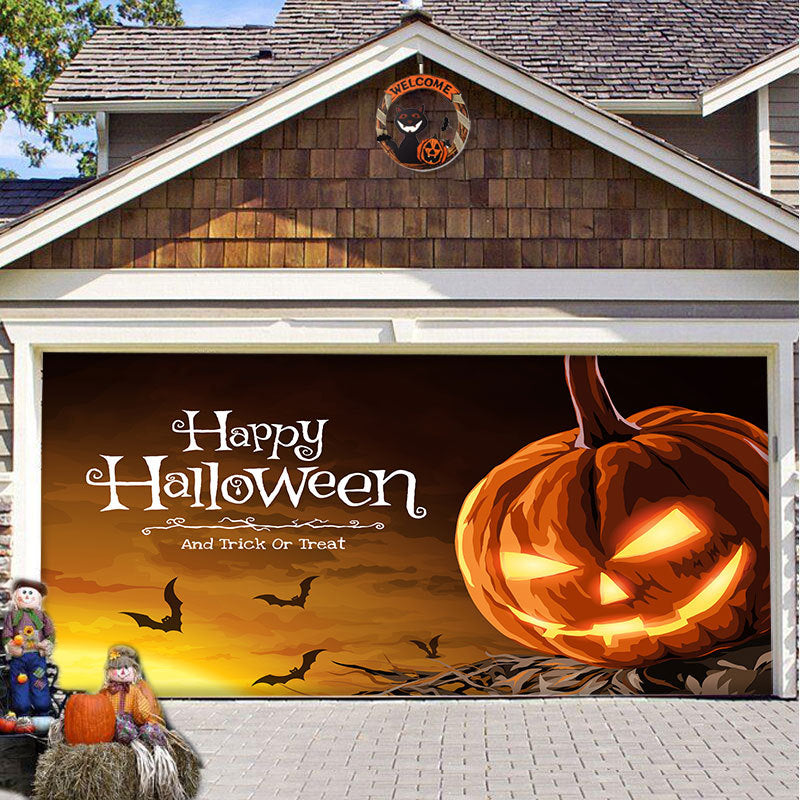 SpookShade | Crée une atmosphère d'Halloween inoubliable pour votre porte de garage
