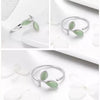 Bague en feuille d'opale verte