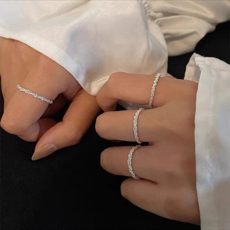 Bague en Argent Étoilé