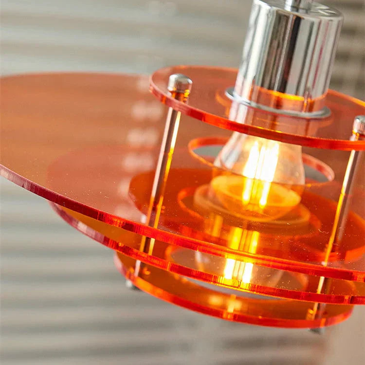 Suspension Moderne en Forme de UFO – Luminaire LED Contemporain en Acrylique et Fer