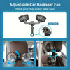 Ventilateur de Voiture Portable Double – 5 Lames Rotatif à 360° Ultra-Silencieux