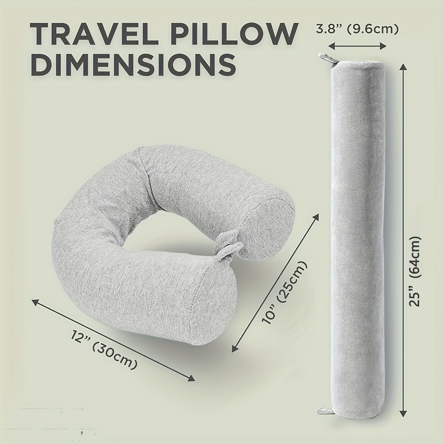 TravelEase Coussin de Voyage Réglable – Soutien et Confort