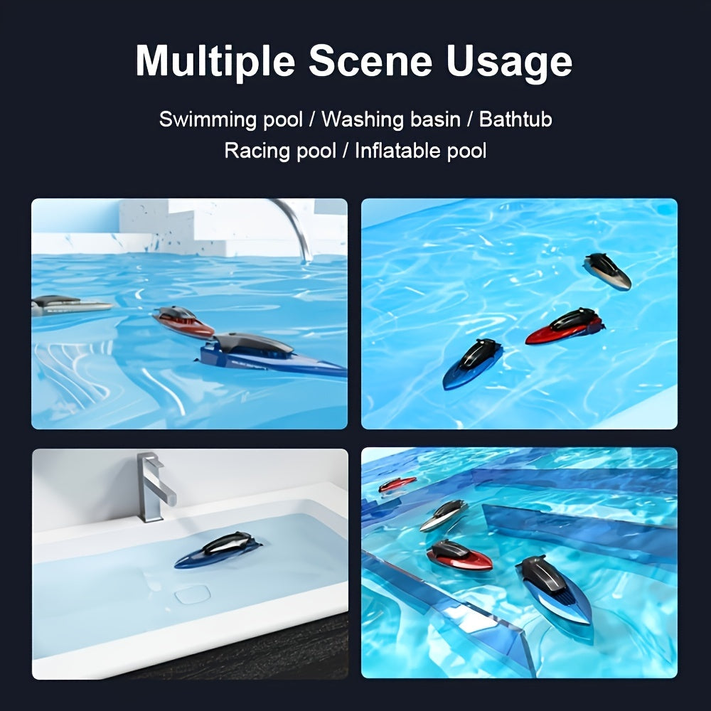 Bateau Mini Jouet Aquatique – Télécommandé avec Éclairage LED