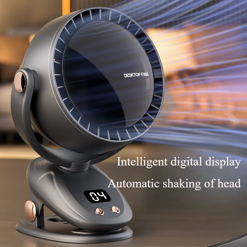 Ventilateur Portable Sans Lame avec Affichage Numérique – Refroidissement Silencieux et Rechargeable pour Intérieur et Extérieur