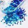 12 Couleurs Étoiles Sequins – Sequins Pailletés dans une Longue Boîte pour DIY et Scrapbooking