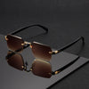 Lunettes Carrées Sans Monture pour Hommes – Élégance et Confort en Un