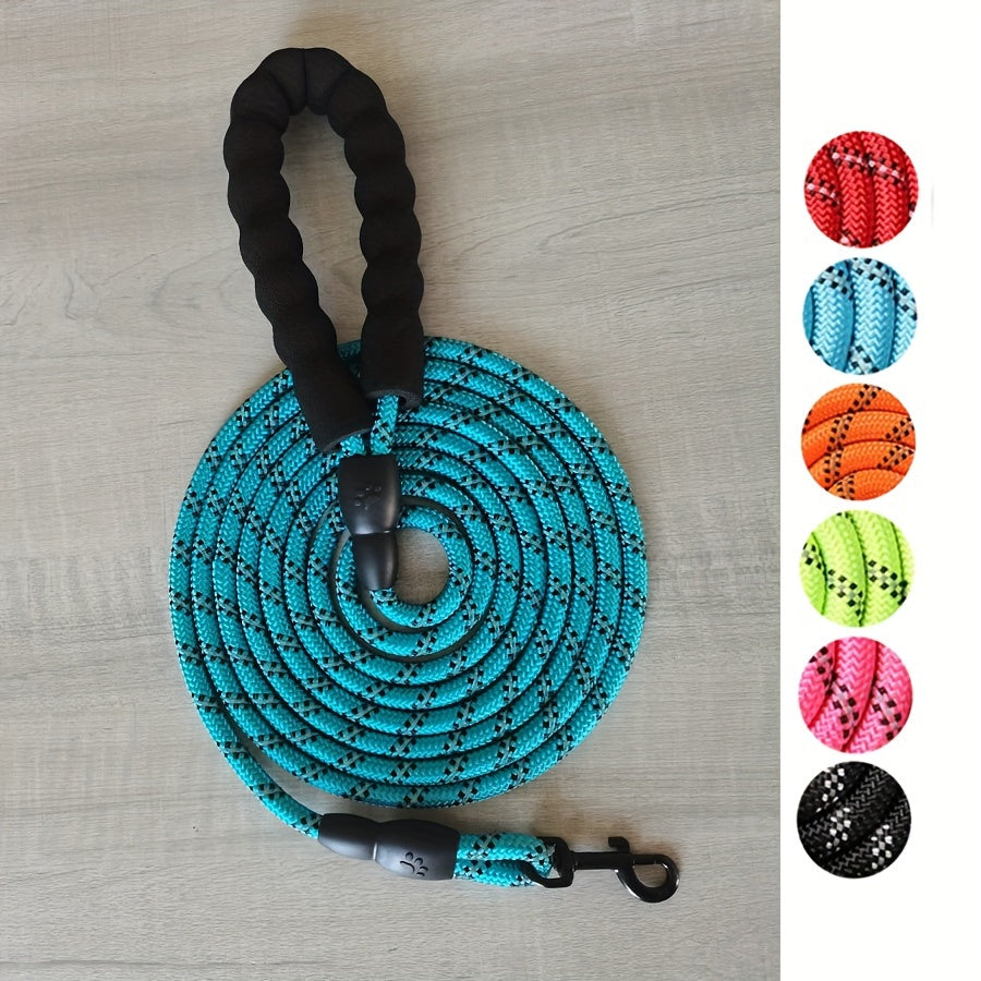 Laisse de Chien Renforcée et Réfléchissante avec Poignée Rembourrée – Durable et Sûre pour Chiens Puissants