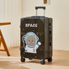 Valise de luxe Graffiti sur le thème de l'espace – Valise aérienne de 24 pouces avec roulettes pivotantes et verrou TSA
