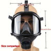Masque à gaz tactique à pleine face - Protection ultime contre les dangers chimiques