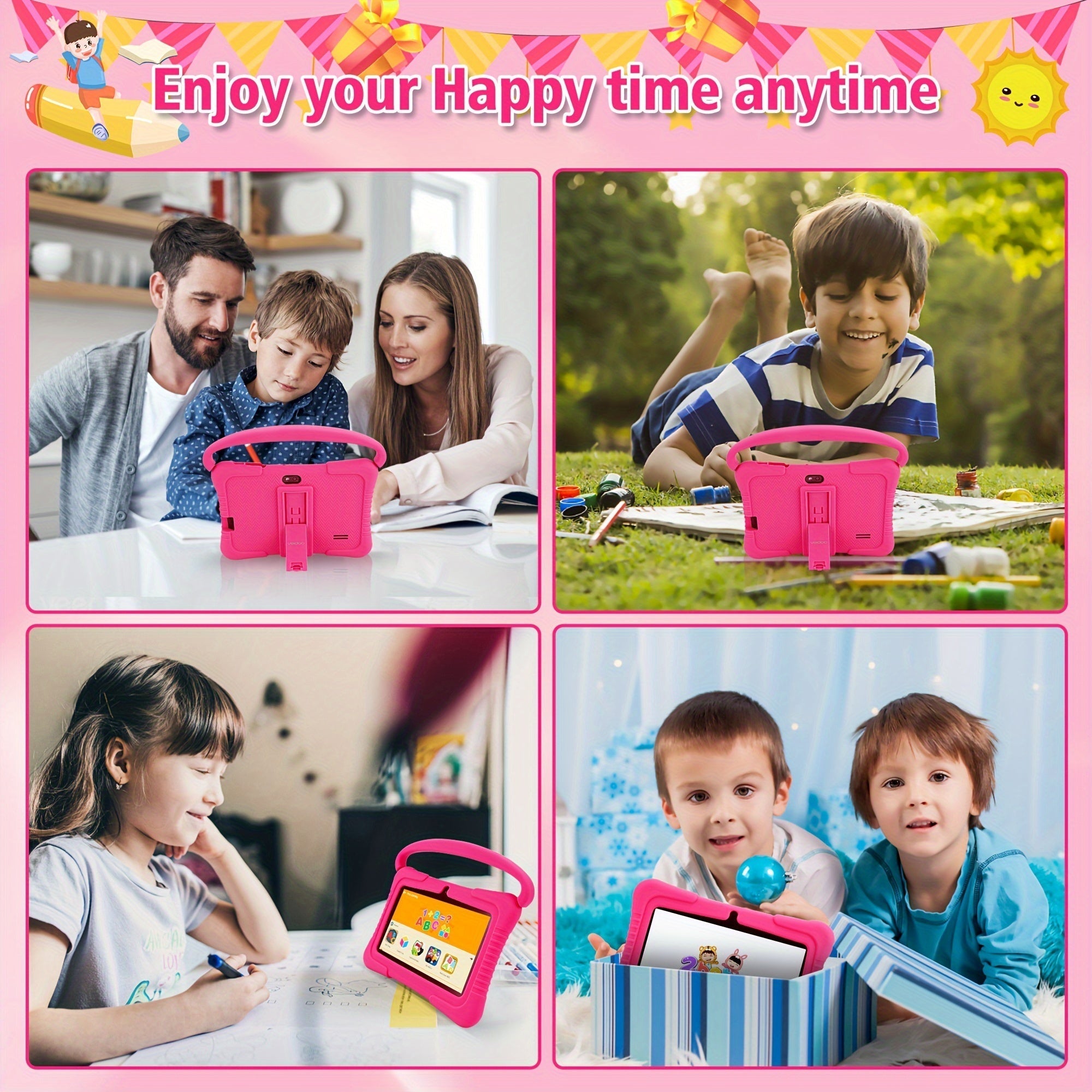 Tablette pour Enfants 7 Pouces - Tablette Android avec Protection Oculaire