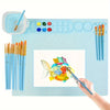 Tapis de Peinture en Silicone avec Palette et Support de Pinceaux – Durable et Flexible