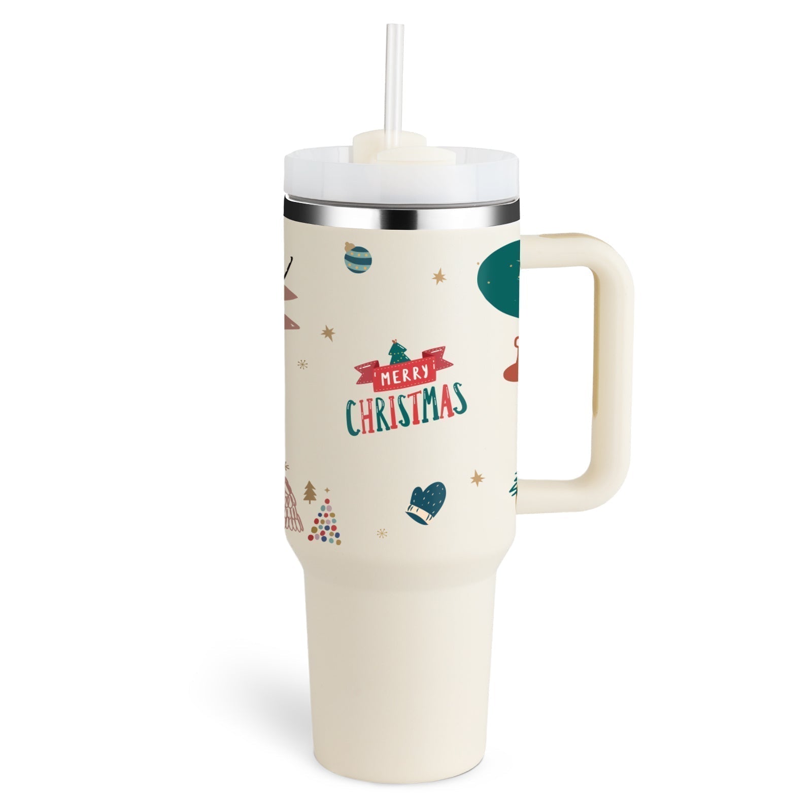 Tasse isolante avec poignée et paille - ChillMate