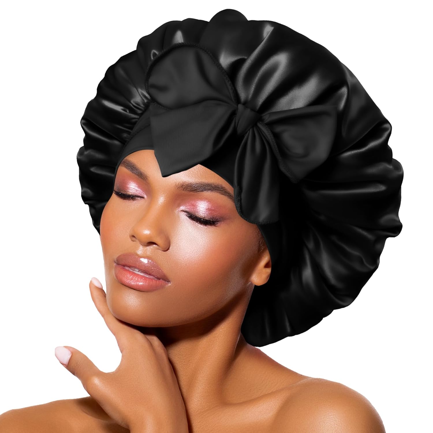 Bandeau en satin – Bonnet de nuit pour femmes