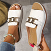 Sandales de Voyage Boho LuxeStride | Sandales de plage élégantes à double boucle avec un motif de cœur pour un confort et un style ultimes