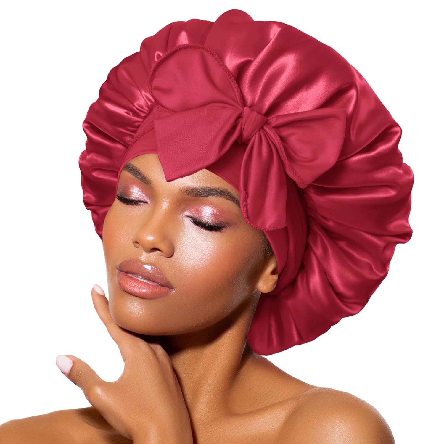 Bandeau en satin – Bonnet de nuit pour femmes