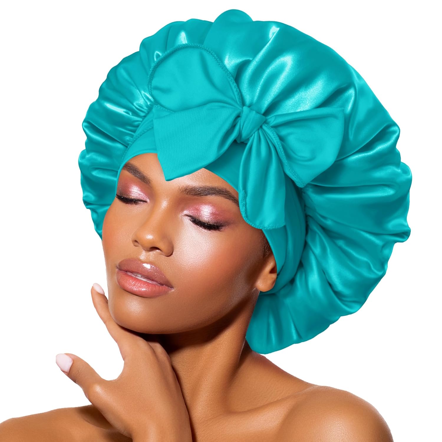 Bandeau en satin – Bonnet de nuit pour femmes
