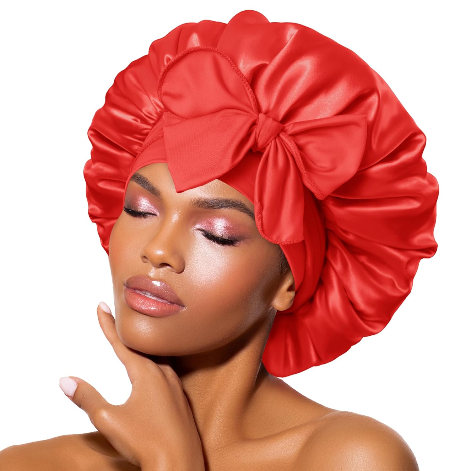 Bandeau en satin – Bonnet de nuit pour femmes