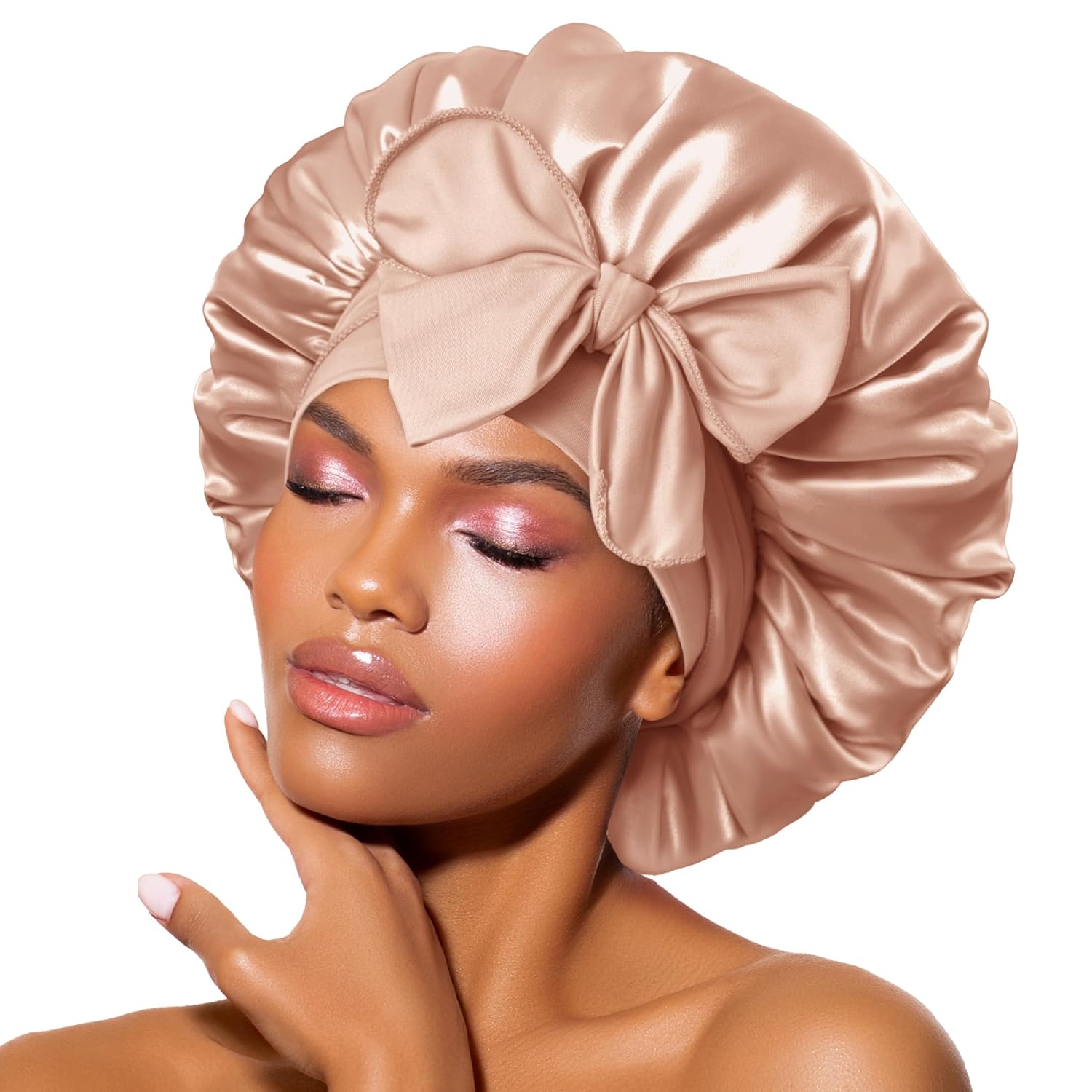 Bandeau en satin – Bonnet de nuit pour femmes