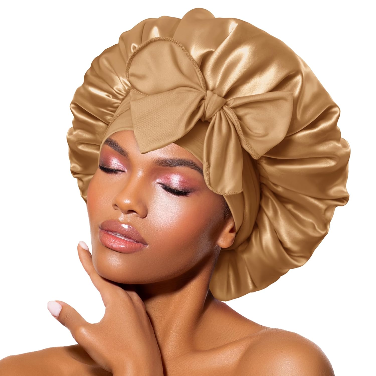 Bandeau en satin – Bonnet de nuit pour femmes