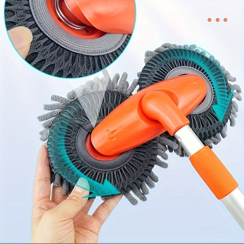LuxeShine Brosse de Lavage de Voiture à Double Tête 360° | Nettoyage sans effort pour un fini brillant de votre véhicule