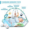 Tapis d'éveil 8-en-1 avec piscine à balles – Tapis de gym pour bébé lavable avec jouets pour le développement et le temps sur le ventre