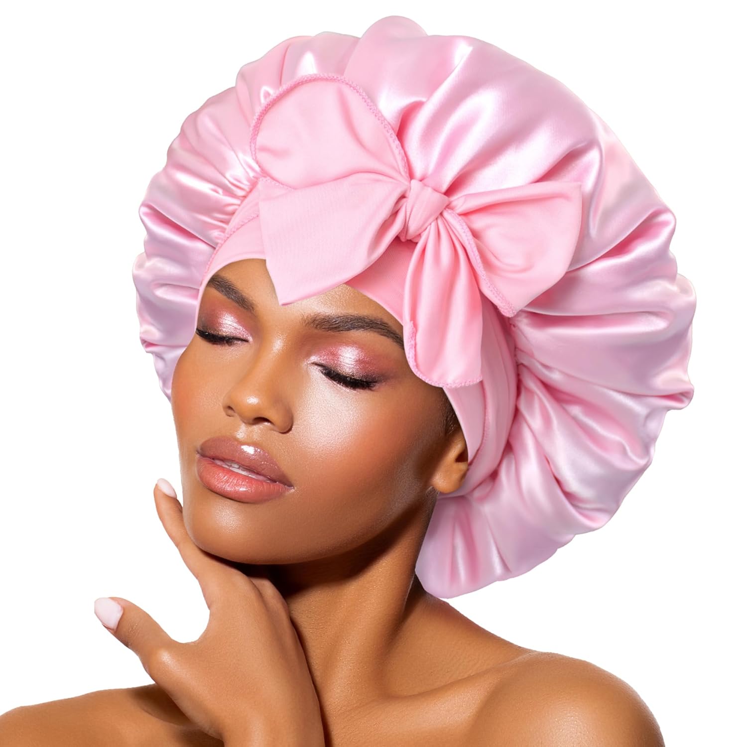 Bandeau en satin – Bonnet de nuit pour femmes