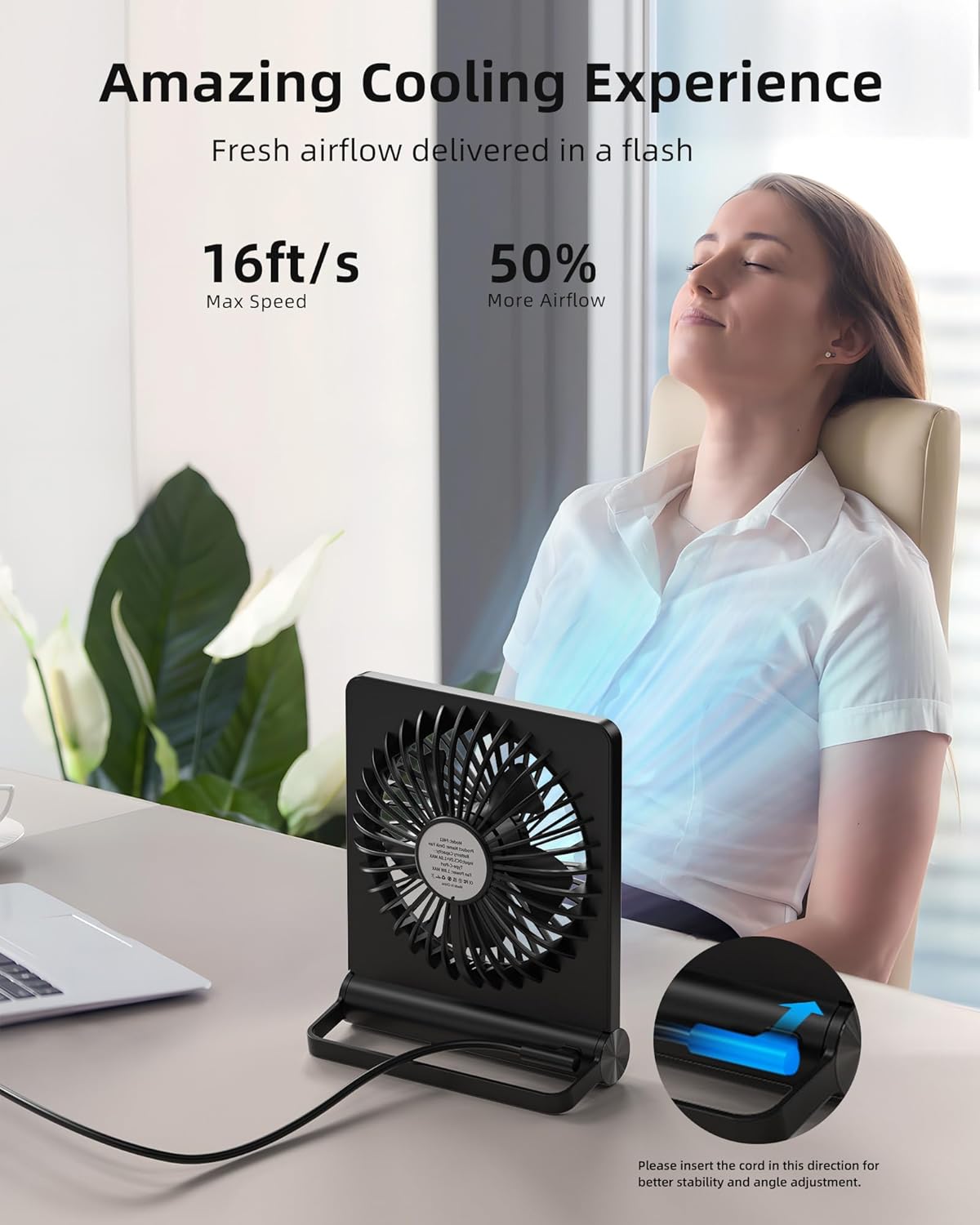 BreezeMax | Ventilateur de Table Ultra-Silencieux et Puissant