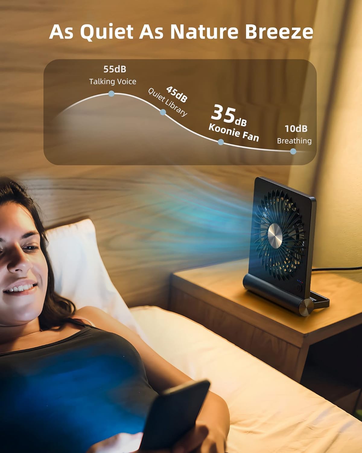 BreezeMax | Ventilateur de Table Ultra-Silencieux et Puissant