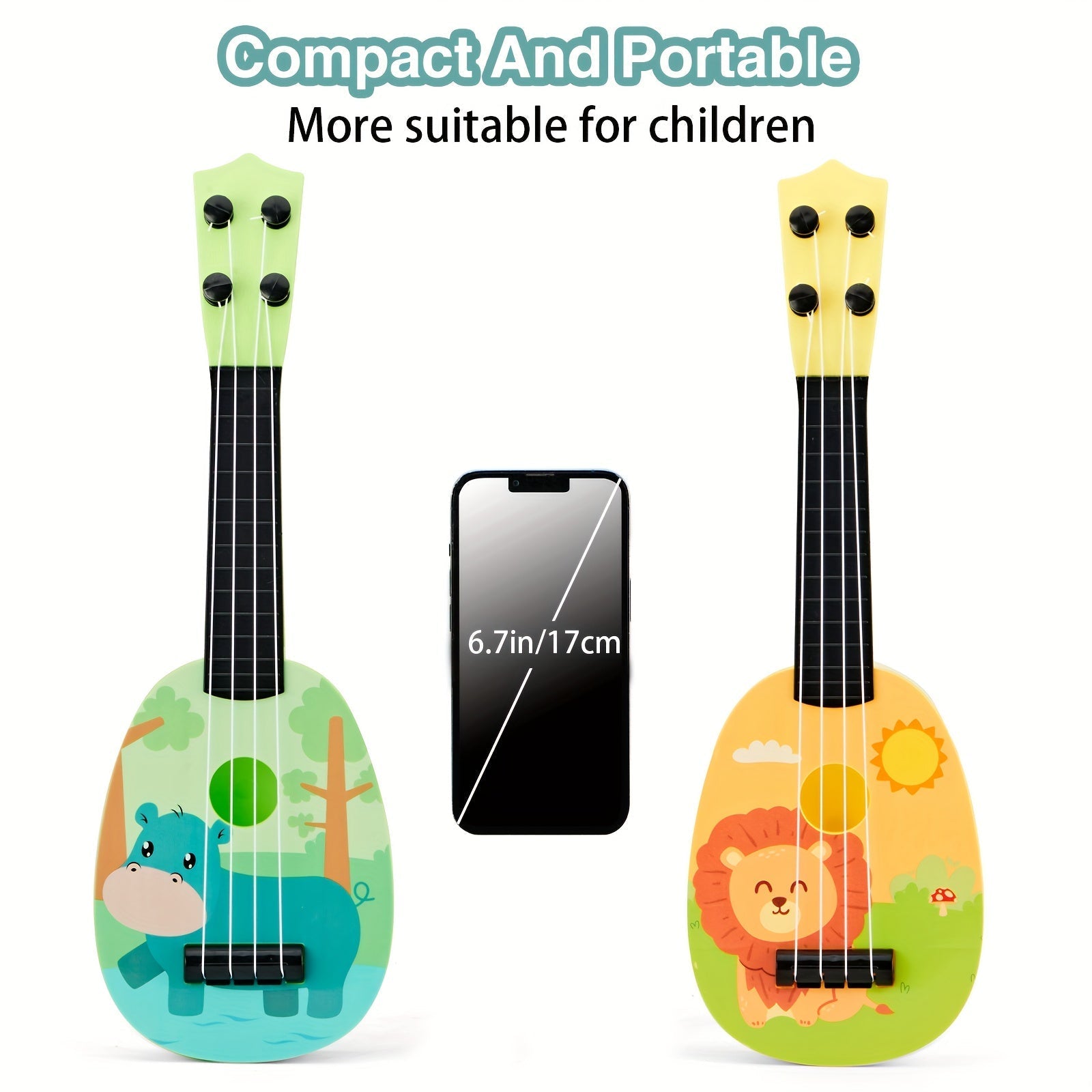 Ukulélé Mignon pour Enfants – Un Instrument de Musique Joyeux et Coloré pour Débutants