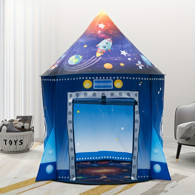 Tente Pop-up Explorateur Galactique - Thème Espace pour l'Intérieur et l'Extérieur