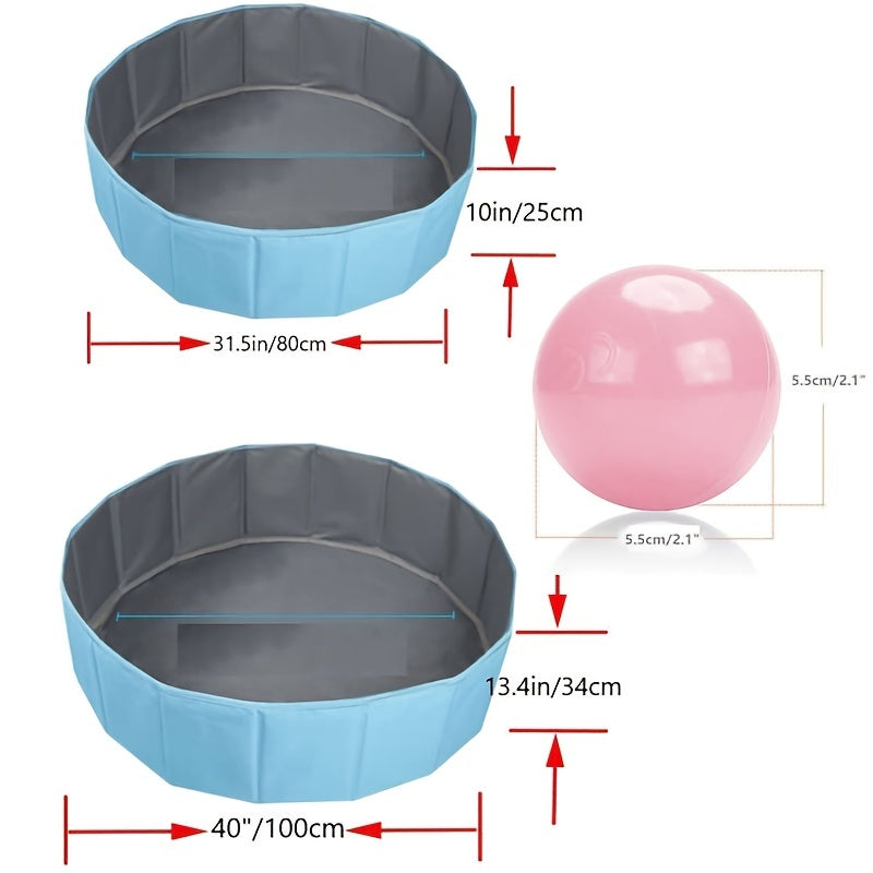 Bac à Balles Océan FunZone - Coloré, Pliable et Sécuritaire pour Amusement des Petits