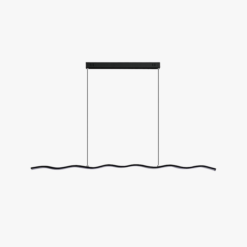 Suspension LED au design moderne en lignes ondulées – WaveGlow