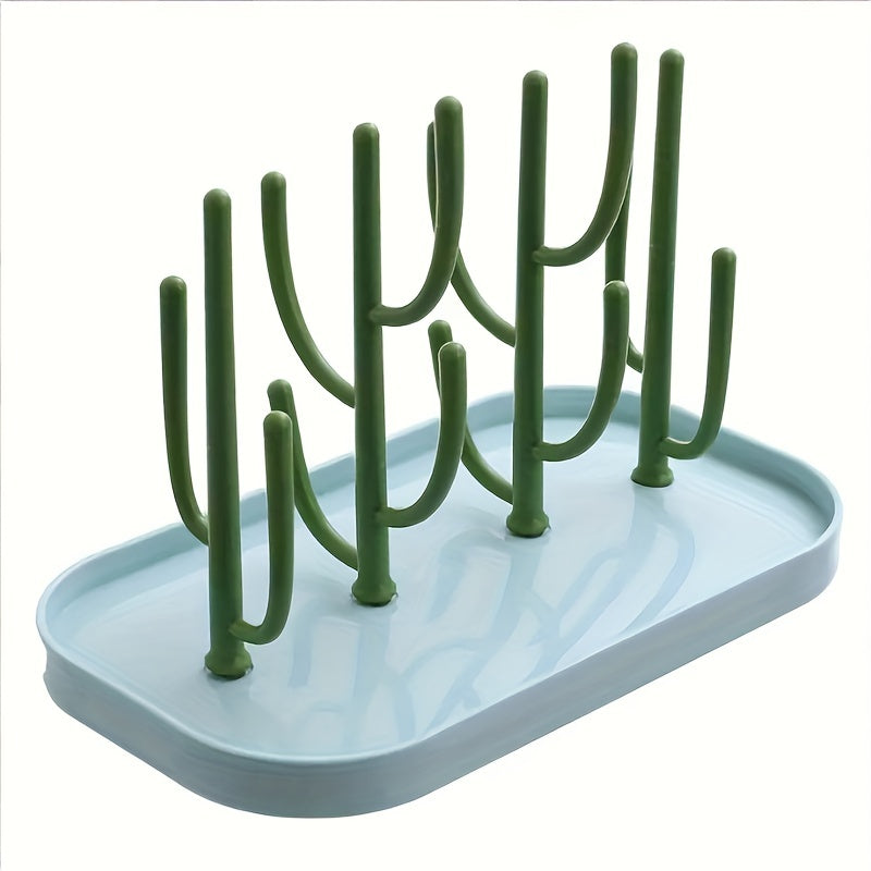 Support de Séchage en Forme de Cactus pour Biberons - Pratique et Élégant pour Accessoires de Bébé