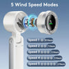 Ventilateur Portable Turbo Compact – 3-en-1 USB Rechargeable avec 5 Vitesses
