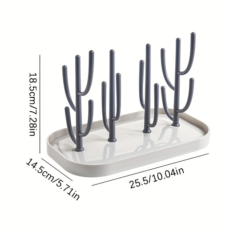Support de Séchage en Forme de Cactus pour Biberons - Pratique et Élégant pour Accessoires de Bébé