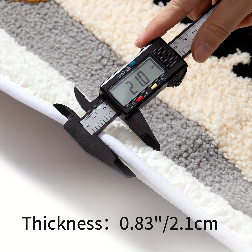 Tapis antidérapant super absorbant pour salle de bain et toilettes - Milo