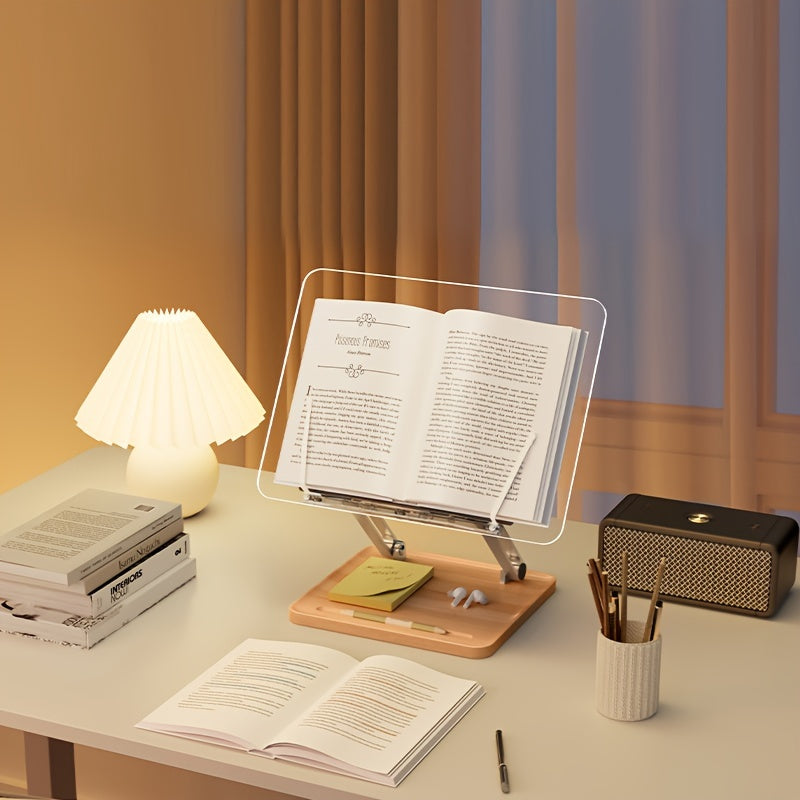 Support de lecture en acrylique ergonomique – Réglable et élégant