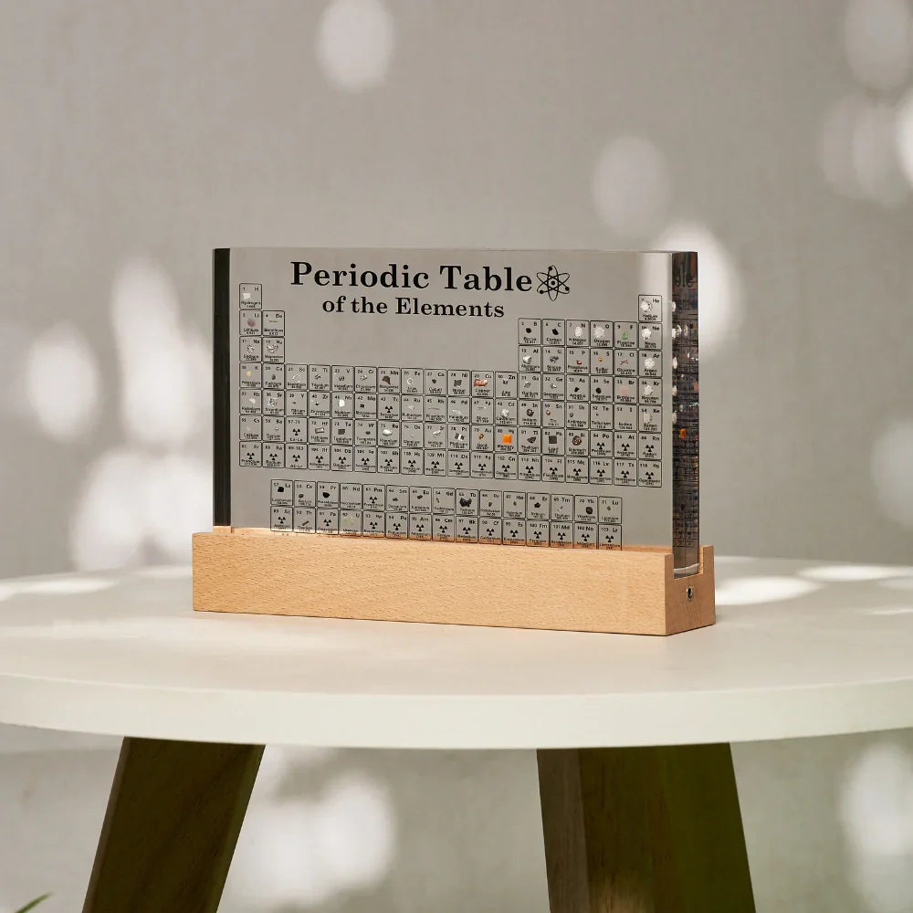 Tableau Périodique Lumineux avec Éléments Réels - Elementa