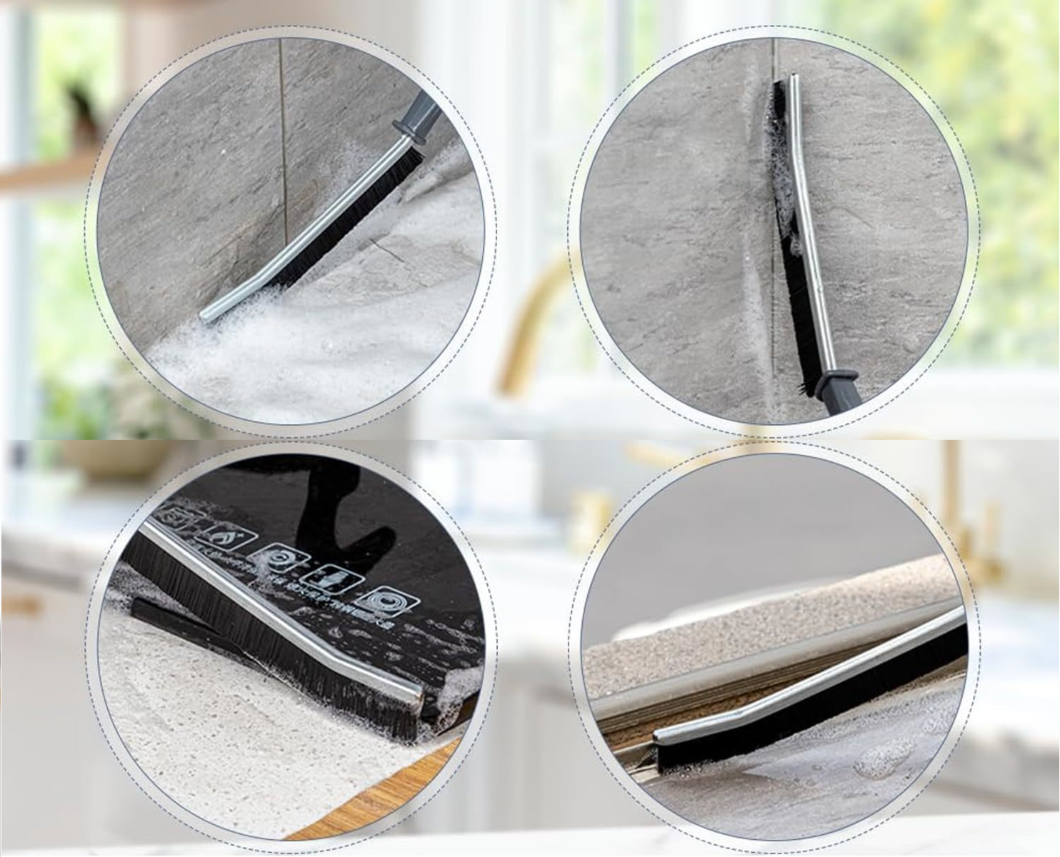 Brosse de nettoyage profonde avec poils durs – GroutMaster